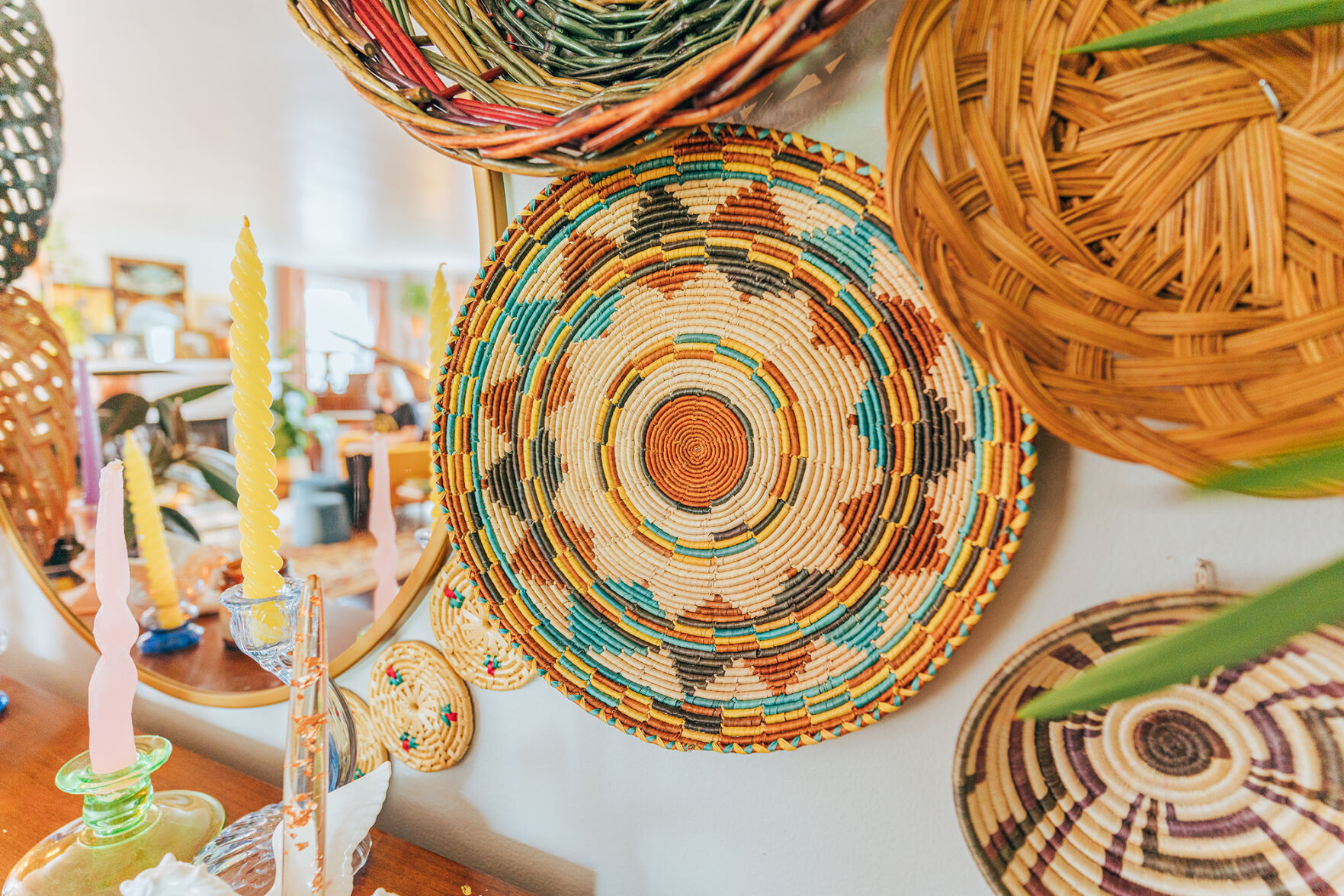 Yes, you should mount your wicker